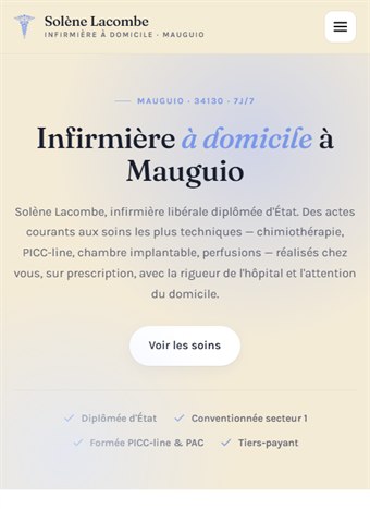 Cabinet infirmier de Mauguio sur mobile