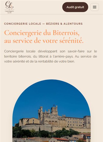 Conciergerie Lacroix sur mobile