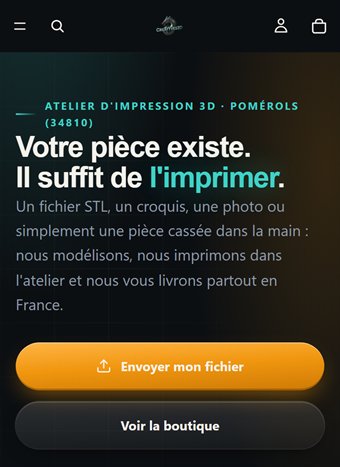 Créat Yves 3D sur mobile
