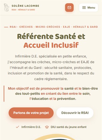 Site RSAI sur mobile